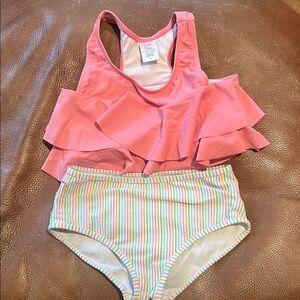 Ruffle Butts Pink Ruffle Bikini Set